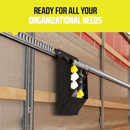 DC Cargo Mall E Track Tool Holder (19" x 33") – Hanging Organizer with Large Capacity – Compact E Track Accessories for Enclosed Trailers - style: Organizer With Cover