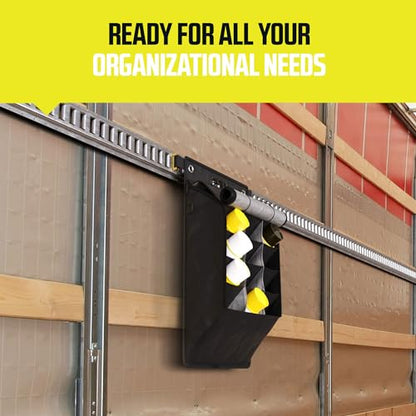 DC Cargo Mall E Track Tool Holder (19" x 33") – Hanging Organizer with Large Capacity – Compact E Track Accessories for Enclosed Trailers - style: Organizer With Cover