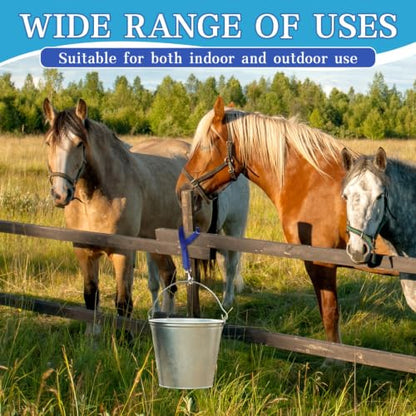 Nylon Horse Bucket Strap for Outdoor Feeders,Blue,10 Pcs - color: Blue