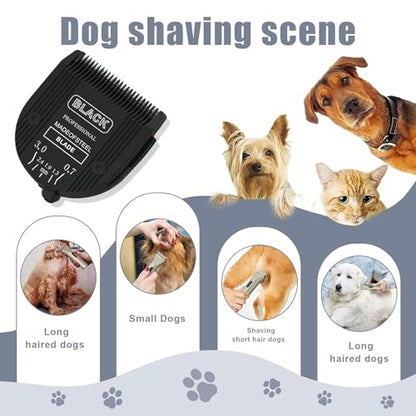 1PCS Adjustable 5 in 1 Replacement Blades Compatible with Wahl 5 in1 Clipper Bravura, Chromado, Creativa, Figura, Motion, Supergroom Dog Grooming Clippers (Black) - color: (BLACK-1