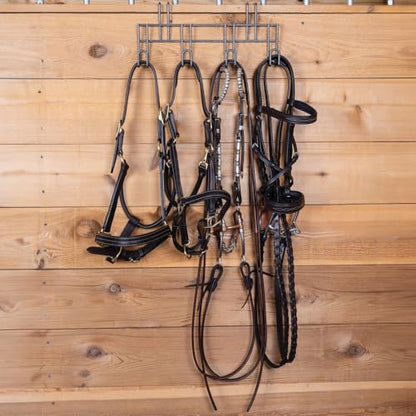 EASY-UP Pro Portable Bridle & Tack Racks | Essential Horse Equipment Organizer - style: 4 Hooks