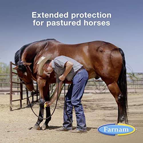 Farnam Equi-Spot, Weather Proof Targeted Spot On Protection, 6 Week Supply | Spot-On Protection for Horses, Long-Lasting Protection from Flies, Ticks, Gnats and Mosquitoes, Weatherproof Formula - size: 6 Week Supply