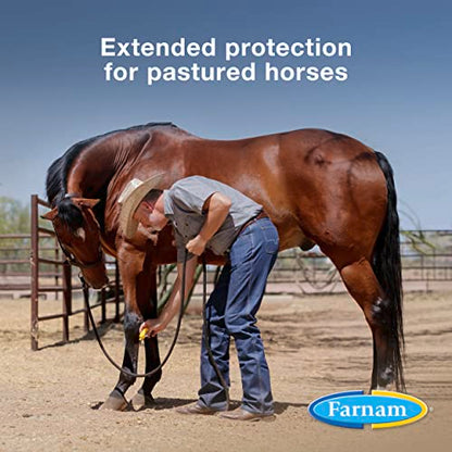 Farnam Equi-Spot, Weather Proof Targeted Spot On Protection, 6 Week Supply | Spot-On Protection for Horses, Long-Lasting Protection from Flies, Ticks, Gnats and Mosquitoes, Weatherproof Formula - size: 6 Week Supply