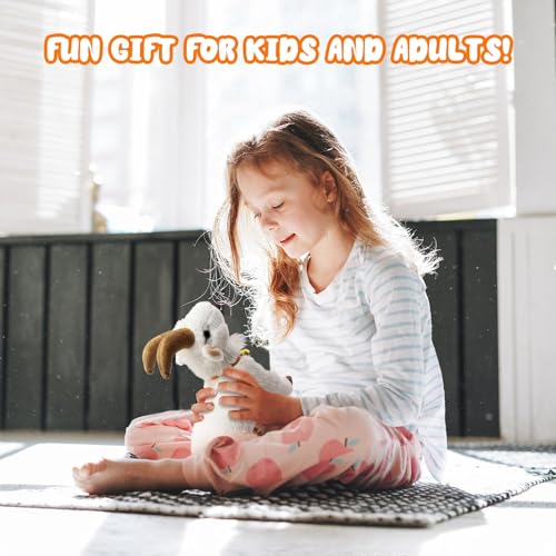 WYZOID Screaming Goat Toy, Screaming Goat Plush Toy, Makes Fun Screaming Goat Sounds, Features Goat Bell, Fun Gifts for Friends and Co-Workers