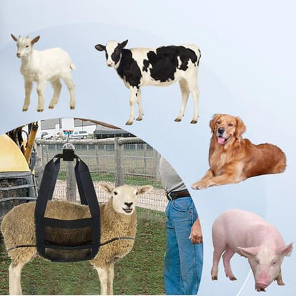 Calf Sling for Weighing Animals Heavy-Duty Nylon Hanging Weight Scale Sling