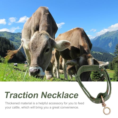 POPETPOP Adjustable Cow Collar, 51 Inch Thickened Nylon Cattle Neck Collar