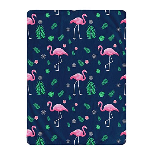 Jekeno Flamingo Gifts Blanket Tropical Throw Blanket - color: Flamingo4, size: 50"x60"