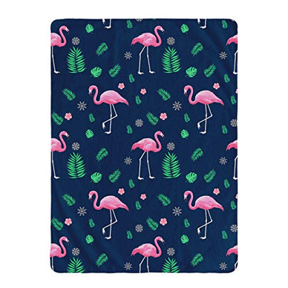 Jekeno Flamingo Gifts Blanket Tropical Throw Blanket - color: Flamingo4, size: 50"x60"