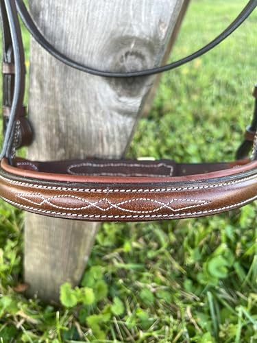 Leaders Padded Hunter Bridle with Reins, Hunter Bridle for Horses English Hunter Jumper Bridle with Reins