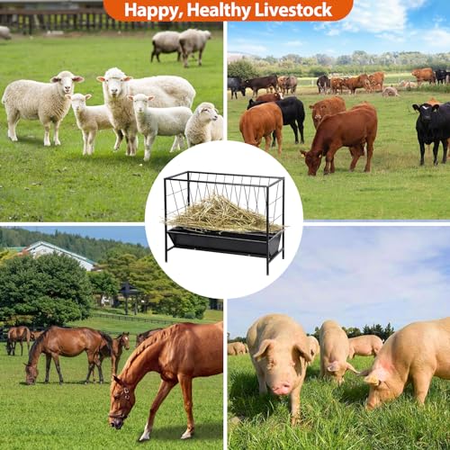 Pasture Hay Feeder 45 Gallon for Farms
