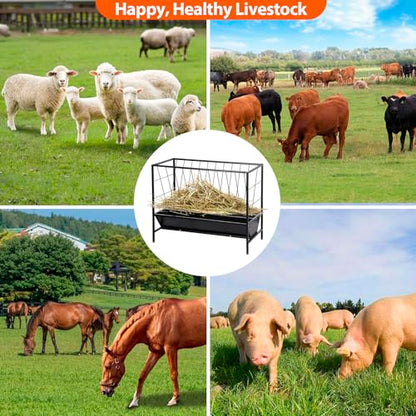 Pasture Hay Feeder 45 Gallon for Farms