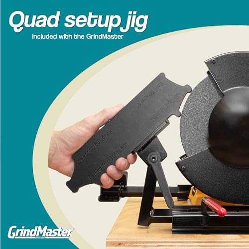 GrindMaster Lathe Tool Sharpening Jig with Quad Setup 6" - size: for 6 inch Grinders