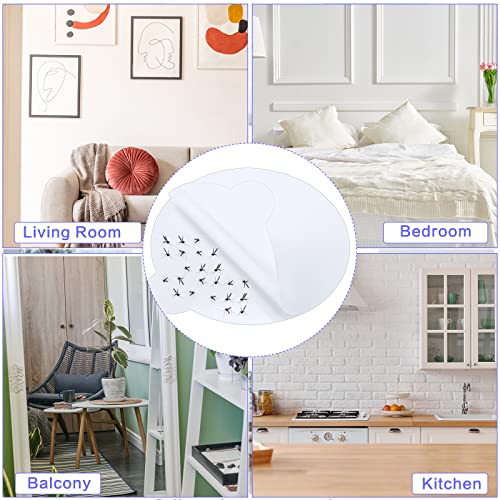 Qualirey 144 Sheets Refill Glue Boards Mosquito Trap Indoor Flea Trap Refills Fly Glue Boards Discs Indoor Insect Trap 4.33 Inch Fits Most Models Mosquito Killer Lamp