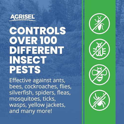 Agrisel Zone Plus Insect & Pest Control, Eco-Friendly, 128 Ounce | Broad Spectrum, for Indoor & Outdoor, Effective Against 100 Pests - size: 128 Fl Oz (Pack of 1)