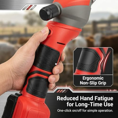 Sheep Shears, 20V Brushless Sheep Clippers, 2x4.0Ah Batteries Sheep Trimmer, Heavy Duty Cordless Shearers for Horse Goat Livestock