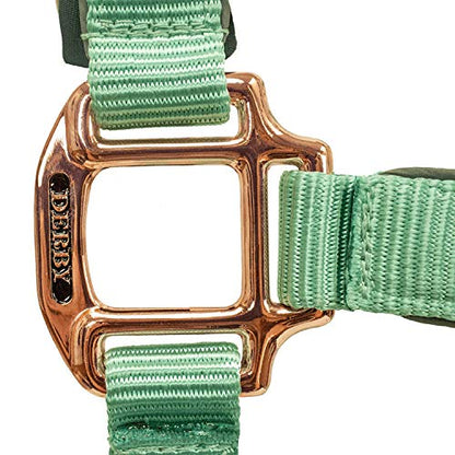 Derby Originals Rose Gold Stable & Breakaway Reflective Safety Horse Halters with Matching Lead & One Year Warranty
