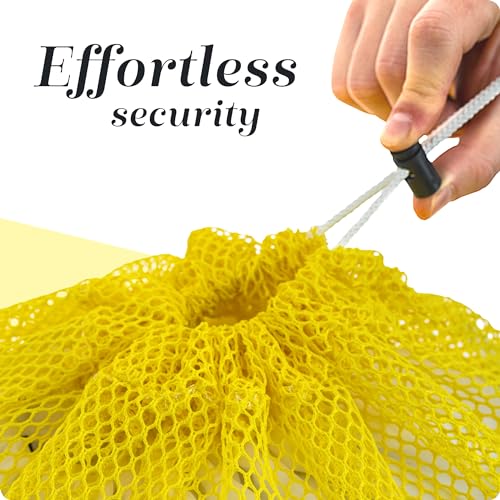 Handy Laundry Mesh XL Laundry Bag 24"x36" 2-Pack, Heavy Duty, Yellow - color: Yellow