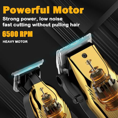 Hair Clippers for Men, Cordless Trimmer, 9 Combs & Low Noise Design