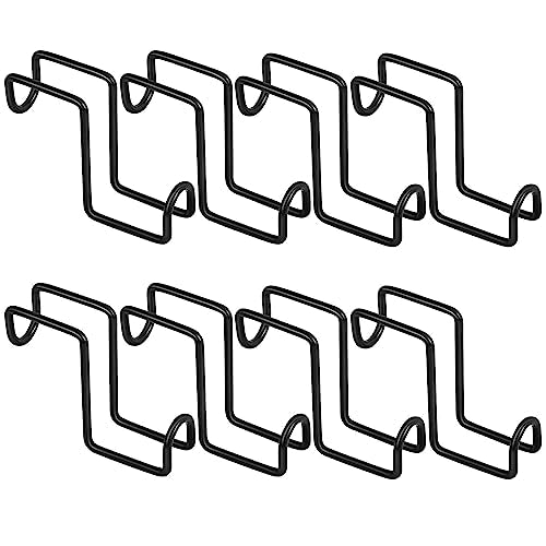 Tudomro 8 Pcs Tack Hook 4 Inches Heavy Duty Horse Halter Rack, Over Rail Bridle Hooks Metal Horse Water Bucket Hangers for Hanging Horses Bridles Saddle Fence Door Holder Horses Stall Accessories