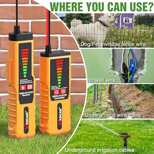 Underground Wire Locator Tracer for Locating Broken Wires Dog Fence Cables