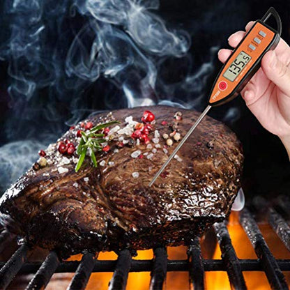 Digital Meat & Milk Thermometer - Instant Read Probe for Cooking, BBQ, Grill, Deep Fry, Roast & Baking - size: 23.1 x 2.5 x 1.5 cm