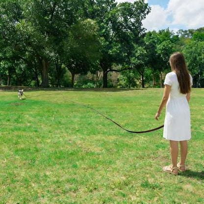 Long Dog Leash for Small Dogs and Medium Dogs, 15ft Orange Nylon Dog Training Leash with Swivel Clip, Lightweight Dog Lead for Puppy, Recall Training, Outdoor Walking & Hiking - size: 15FT