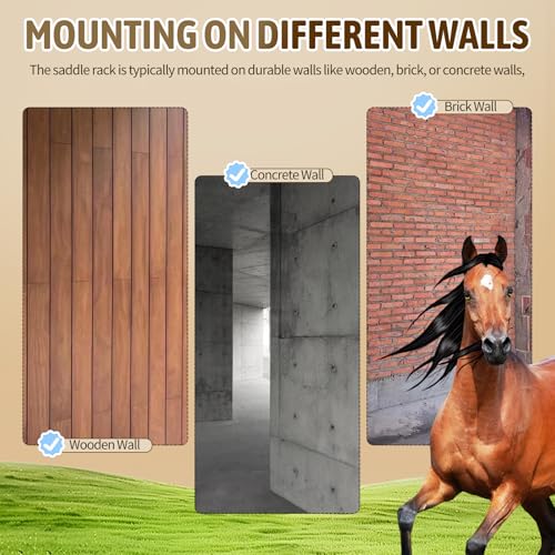 4 Tier Saddle Rack Wall Mount,Horse Saddle Storage Rack