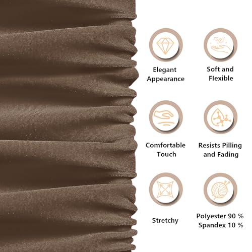 KKJIAF 2 Yard Brown Stretch Velvet Fabric 60" Wide for DIY Crafts - color: Brown, size: 2 Yard