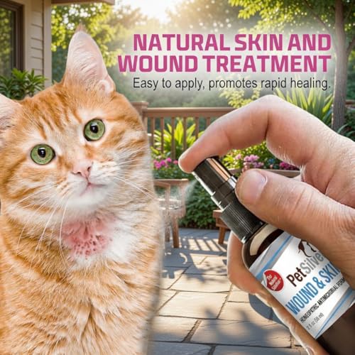 PetSilver Wound Spray, Silver Spray for Cats, Made in USA, 2 fl oz - size: 2 oz