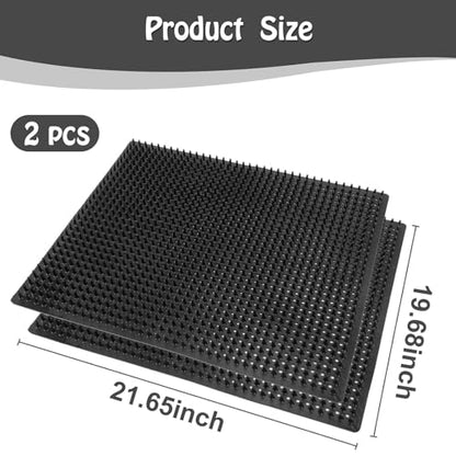 2 Pack Large Livestock Scratching Brush, Horse Scratching Post Pad - size: Large