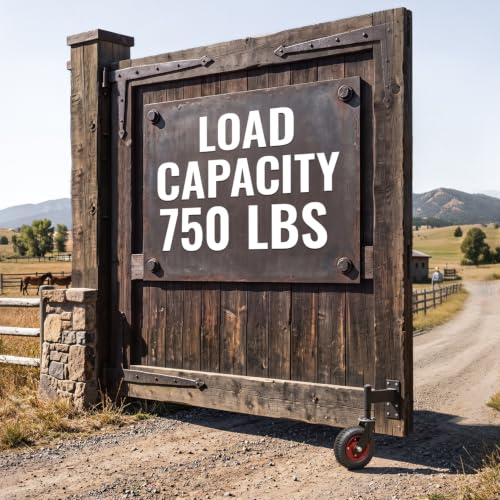 8 Inch Spring Loaded Gate Caster Wheel Heavy Duty Wood & Metal Pipe Gates