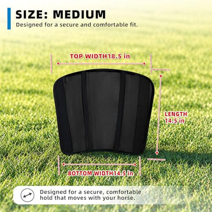 Fly Boots for Horses Set of 4, Breathable Mesh Horse Fly Boots with Support Stays, Adjustable Hook and Loop Closure, Helps Reduce Fly Bites & Stomping, Horse Leg Wraps for Pasture Turnout