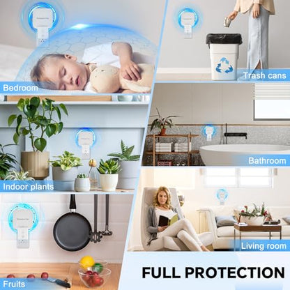 20 PCS Flying Insect Refills for Indoor Fly Light Trap, Indoor Fly Trap Plug-in Insect Trap Replacement Mosquito Sticky Glue Boards (White) - color: White