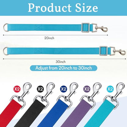10 Pcs Horse Bucket Straps, 20-30 Inch Adjustable Nylon Hangers with Hooks