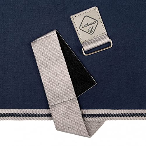 LeMieux Arika Jersey-Tek Fleece - Cooling- Blanket - Navy - 84" - color: Navy, size: 84"
