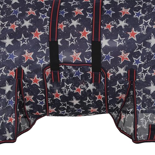 Showman Star-Spangled Mesh Fly Sheet w/Neck Cover