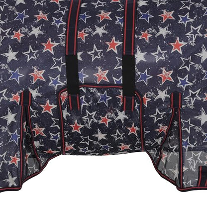 Showman Star-Spangled Mesh Fly Sheet w/Neck Cover