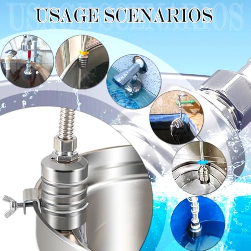 Float Valve, 304 Stainless Steel Float Valve, Automatic Water Level Control Valve - No Electricity Needed, Manual Shut Off for Water Tanks, Pools, Livestock Troughs(1/2” & 3/4” 1” Kit, Side/Top Entry)
