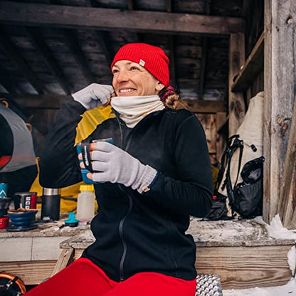 100% Merino Wool - Midweight Neck Gaiter - Skiing Neck Warmer - Winter Face Mask - Multipurpose Headwear - color: Natural Cream