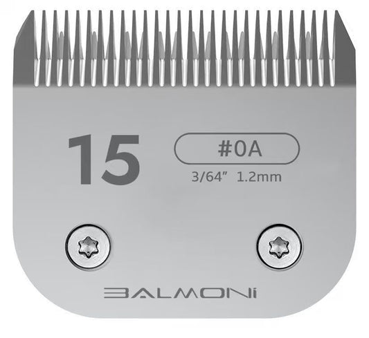 Professional A5#15 Detachable Clipper Blade – 1.2mm (3/64”) – Powder Metallurgy + Titanium-Ceramic, Low-Heat High-Precision – Fits Wahl, Andis, Oster, Heiniger A5 Clippers - size: #15 1.2mm - 3/64"