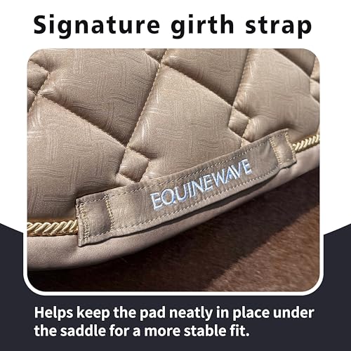 EQUINEWAVE Embossed All Purpose Saddle Pad - color: MOON ROCK
