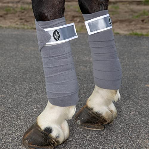 Professional's Choice Satin Polo Wraps (Charcoal) - color: Charcoal