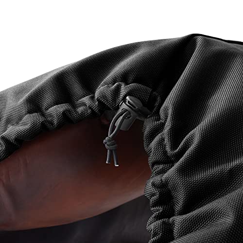 SmithBuilt English Saddle Cover, Black - Breathable, Waterproof Fleece-Lined Fitted Protector - color: Black