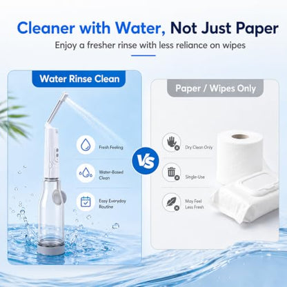 Portable Bidet for Travel, 400ml Rechargeable Electric Bidet Sprayer