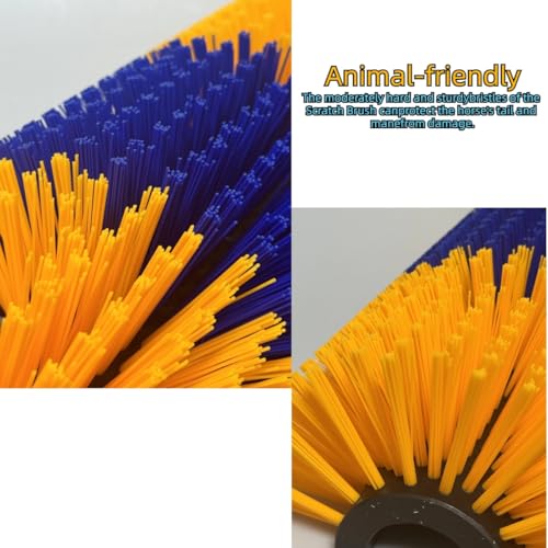 Livestock Scratching Brush Goat Donkey Cow Horse Cattle Itch Scratcher Post - color: Yellow
