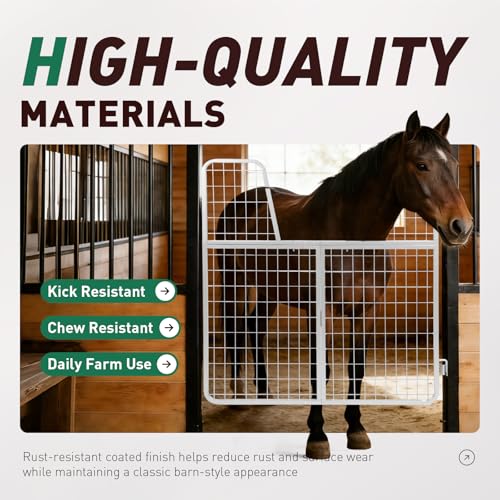 52" W x 62" H Horse Stall Gate for Livestock Enclosures