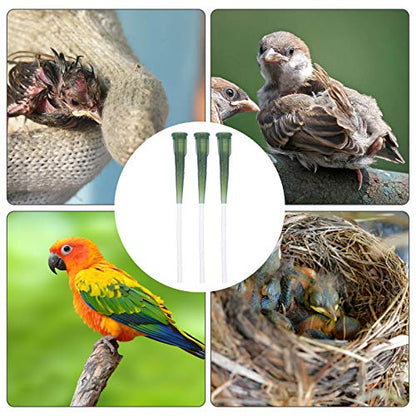 Balacoo 6Pcs Baby Bird Feeding Hose Kit: Soft Pet Parrot Milk Feeding Tubes for Newborn Birds, Small Animals, Parrot Milk Feeder- Easy to Clean, 3.54 Inch