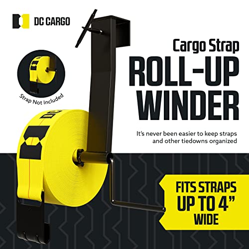 DC Cargo Mall Ratchet Strap Winder - Flatbed Roller - Efficient 4 Inch Strap Winder for Flatbed Trailers - Convenient Storage Solution Used in Trucks, Trailers, Vans, Docks, Warehouses - size: 1-pack, style: Strap Winder