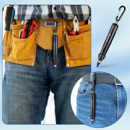 Aluminum Lumber Crayon Holder, 1/2 in Crayons, Black 2 Pack - color: Black-2