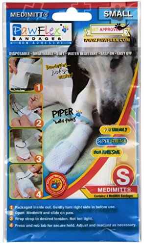 Pawflex Bandages Medimitt Bandages for Pets (Pack of 4) Small - size: Small